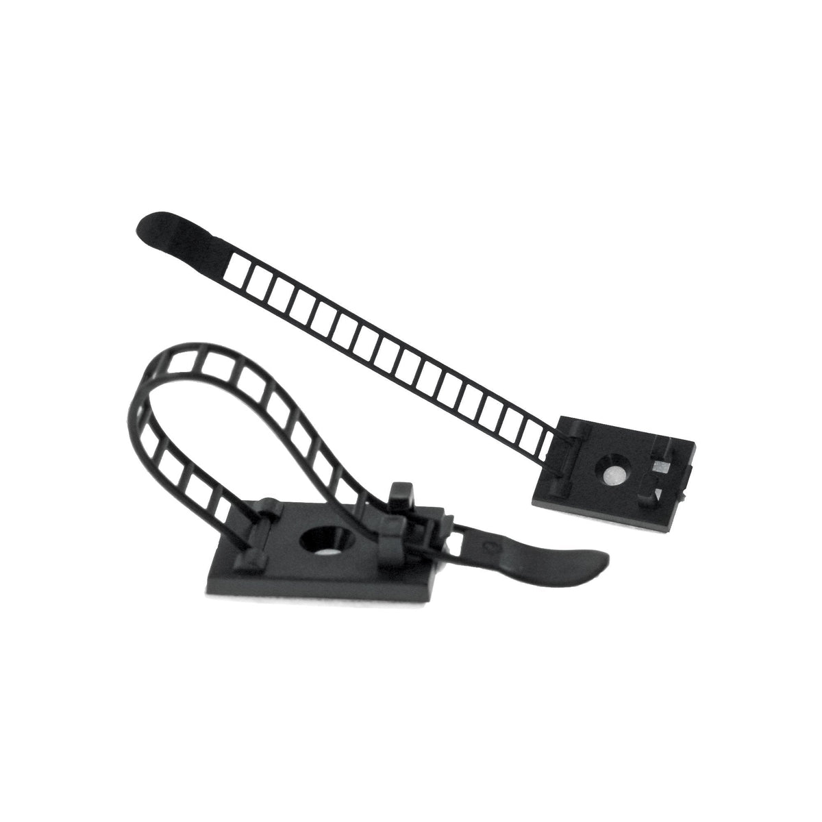 Abrazadera De Cable Ajustable Inline 85 Mm Negro 10 Piezas