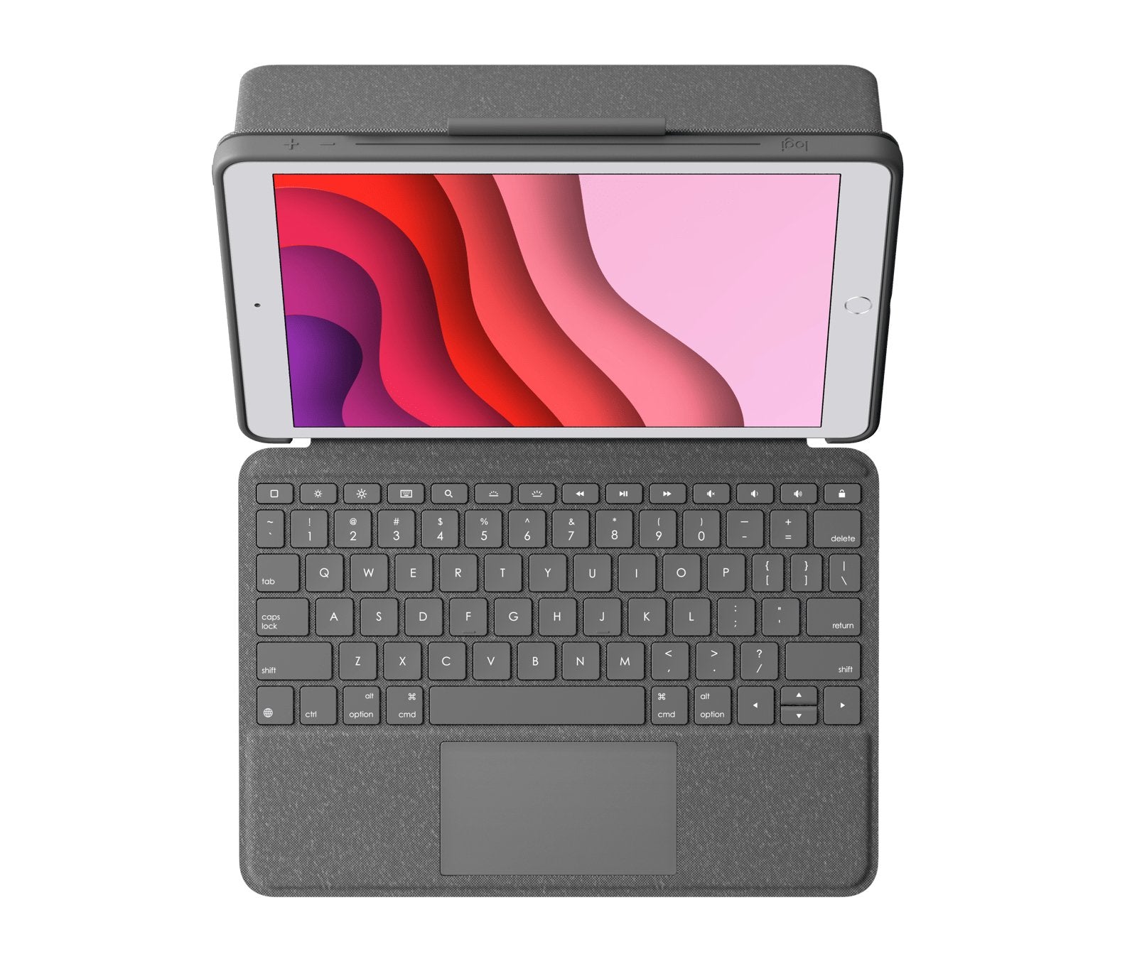 Teclado Inglés Logitech Combo Touch Grafito Smart Connector Qwerty  Reino Unido