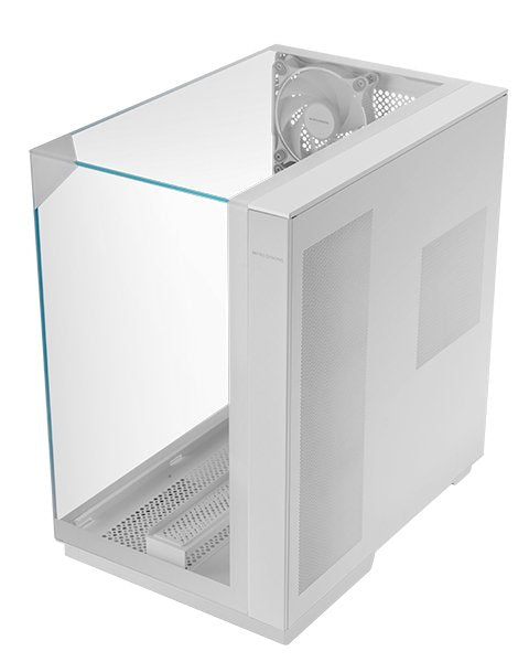 Caja Atx Semitorre Gaming Mars Gaming Mc3gf Triple Cristal Templado Argb Gpu 383mm 1x3.5 3x2.5 Blanco
