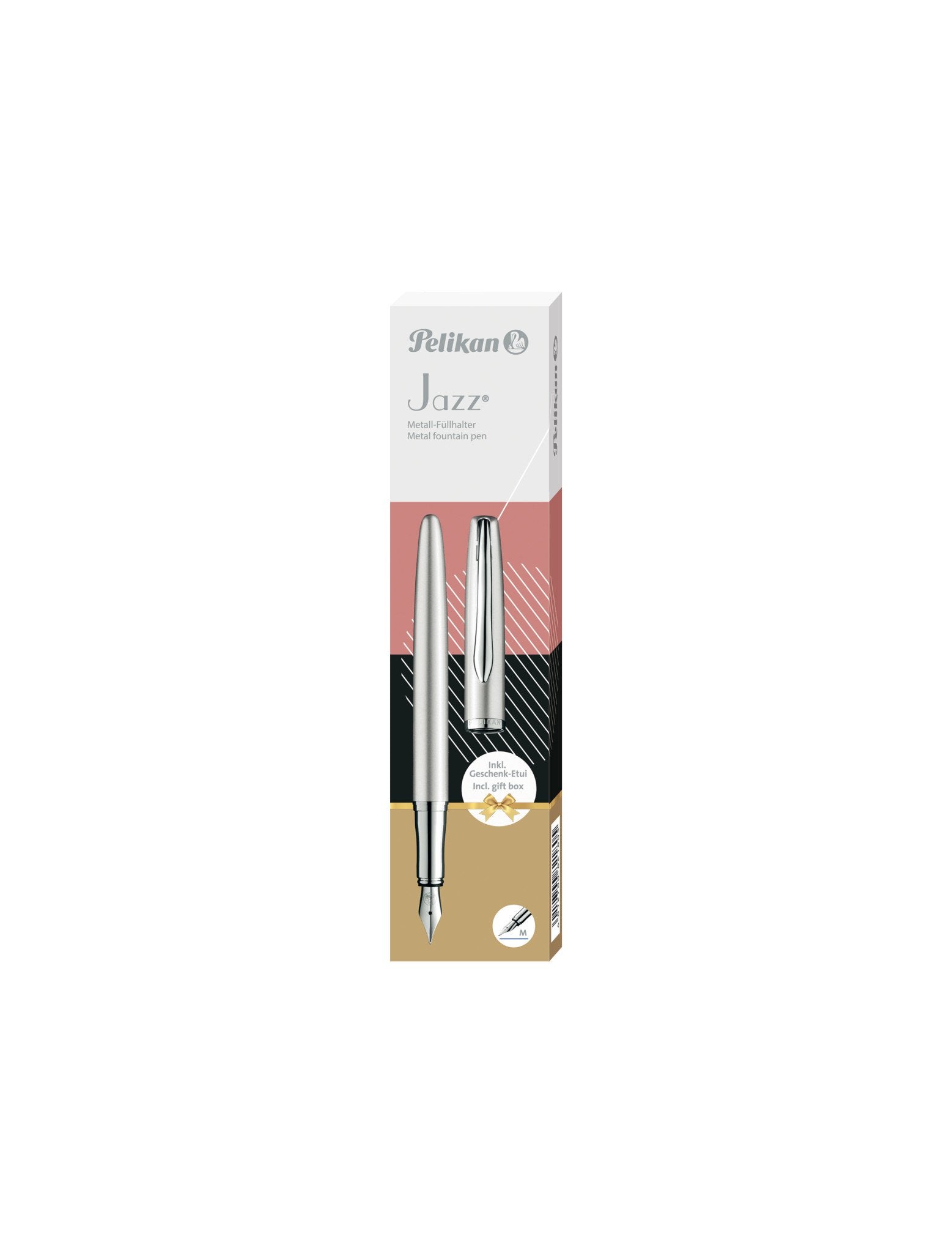 Pelikan Jazz Noble Elegance P36 Pluma Estilográfica Sistema De Carga Por Cartucho Plata 1 Pieza(S)