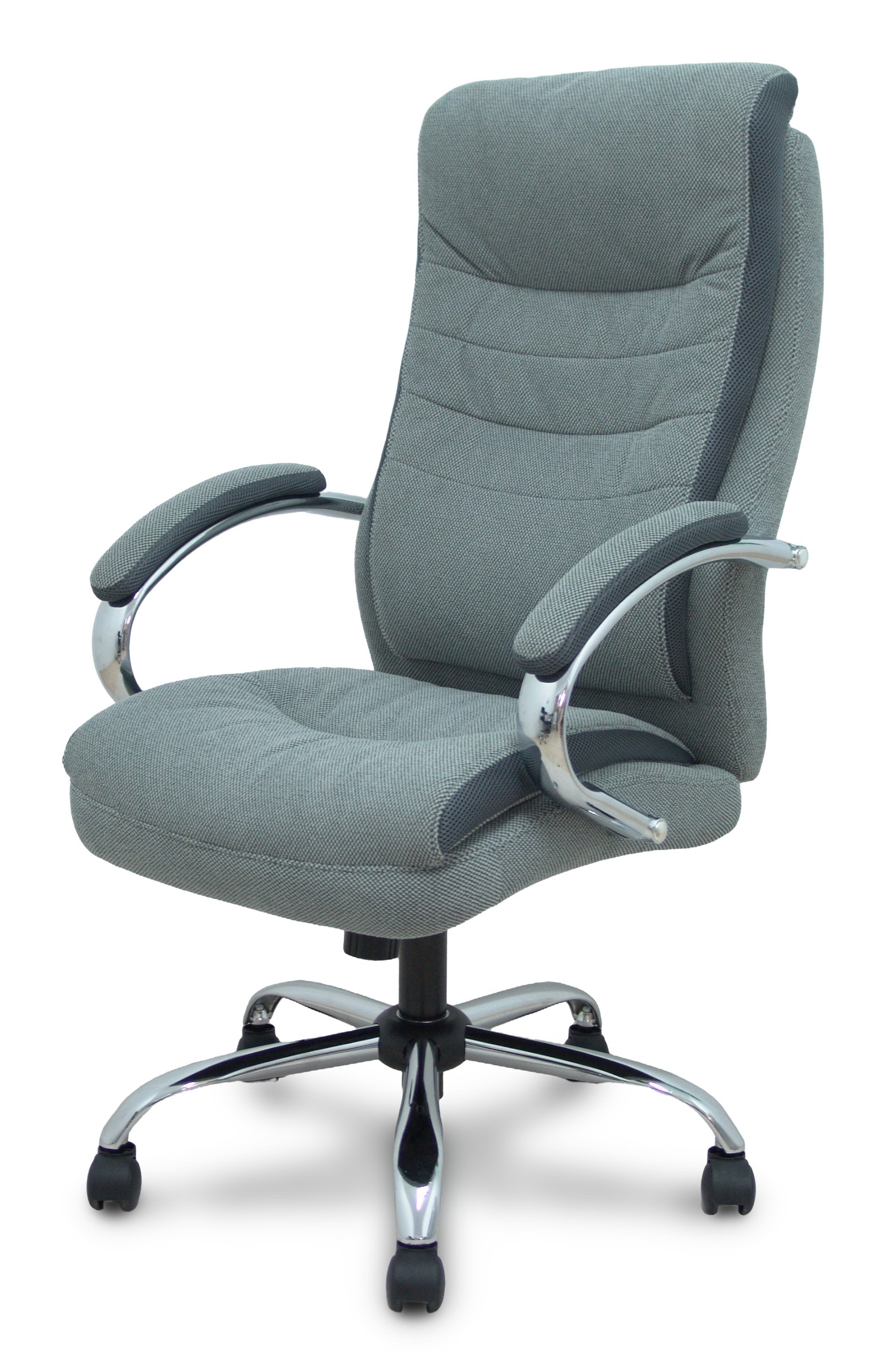 Piqueras Y Crespo Forol Sillon Opti533 Basculante Tapizado Tela Color Gris Base Cromo Ruedas Nailon