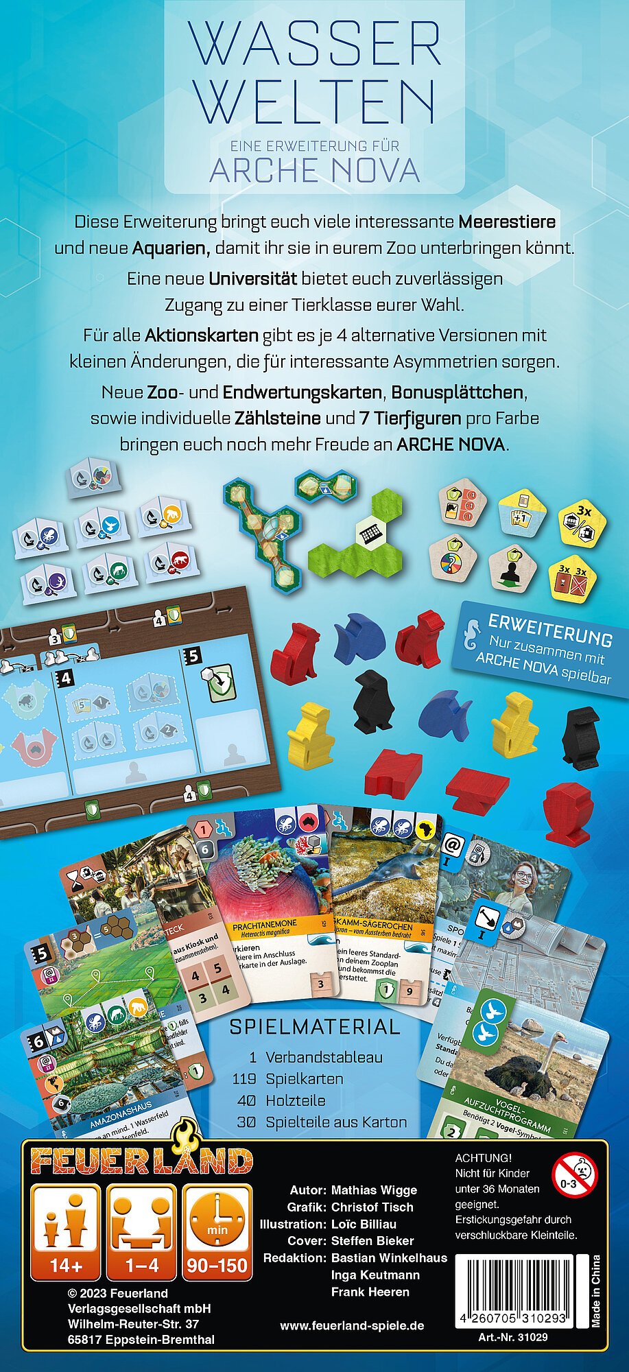 Pegasus Arche Nova: Water Worlds, Extensión Del Juego De Mesa Feu31029