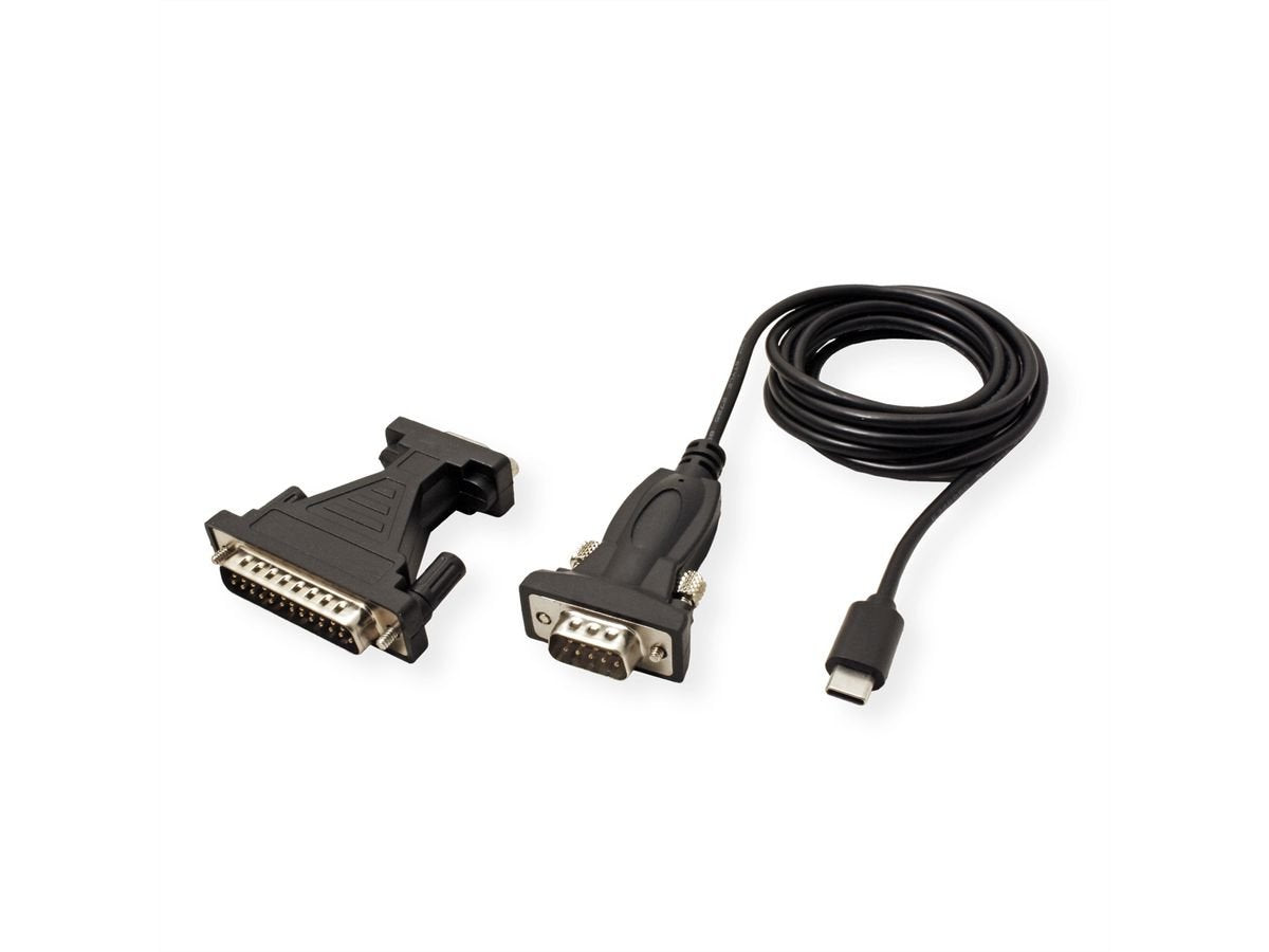 EAN 7630049619401 - VALUE 12.99.1162 cambiador de género para cable USB C DB9 / DB25 Negro imagen 3