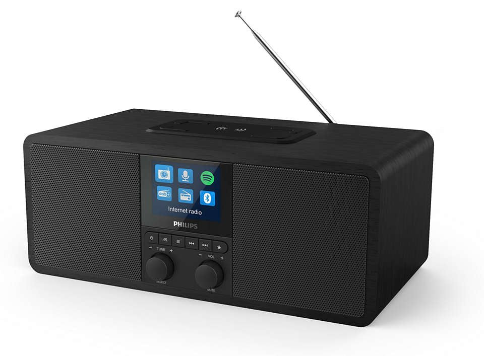Radio Philips Tar8805/10 Internet Digital Negro