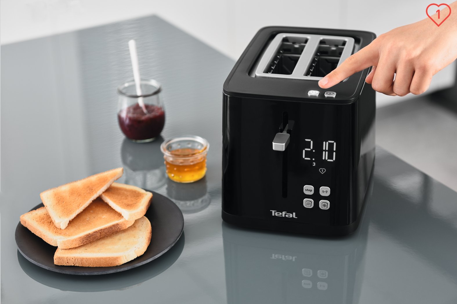 Tostadora Tefal Tt640810  2 Rebanada(S) Negro 850 W