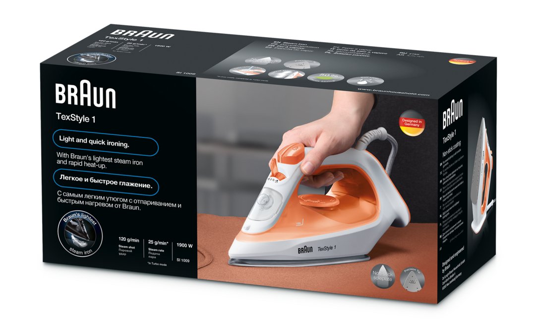 Braun Texstyle 1 Si1009.Or Pomaranczowo-Biale