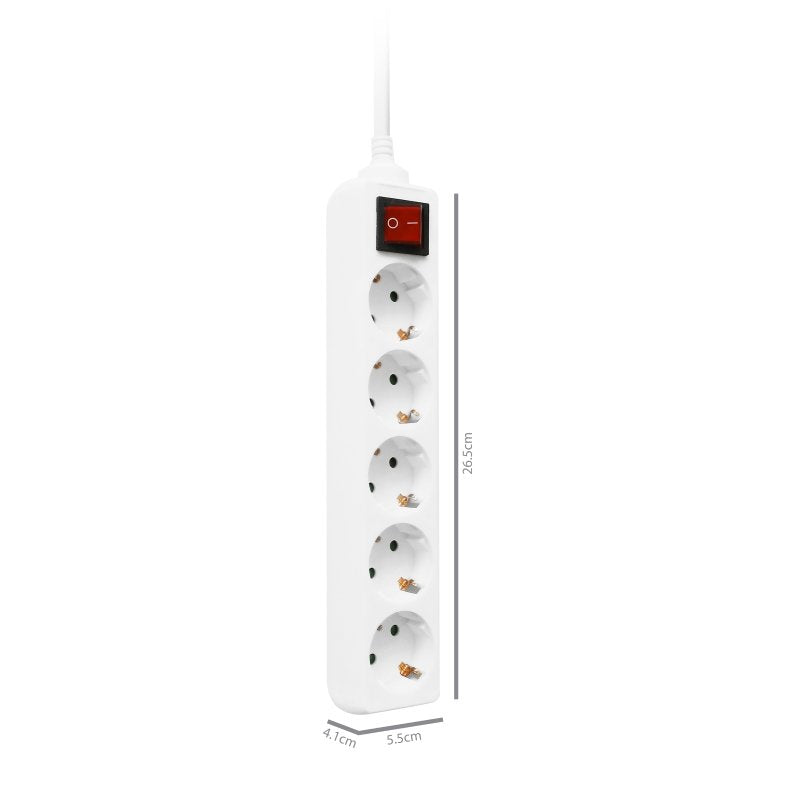 EAN 8054392610400 - Ewent EW3916 base múltiple 1,5 m 5 salidas AC Interior Blanco imagen 5