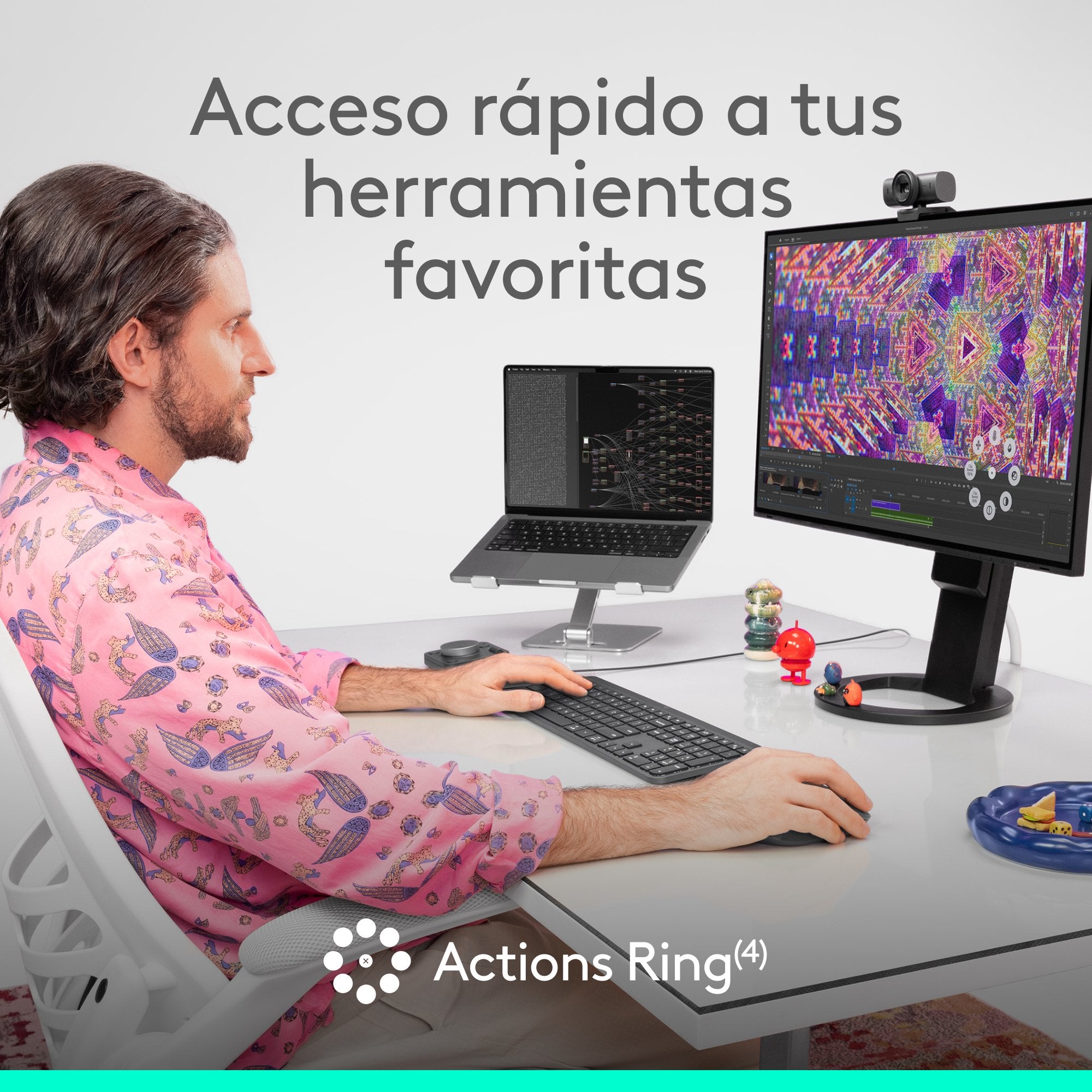 EAN 5099206133143 - Logitech MX Master 4 for Business ratón Oficina mano derecha RF Wireless + Bluetooth Laser 8000 DPI imagen 24