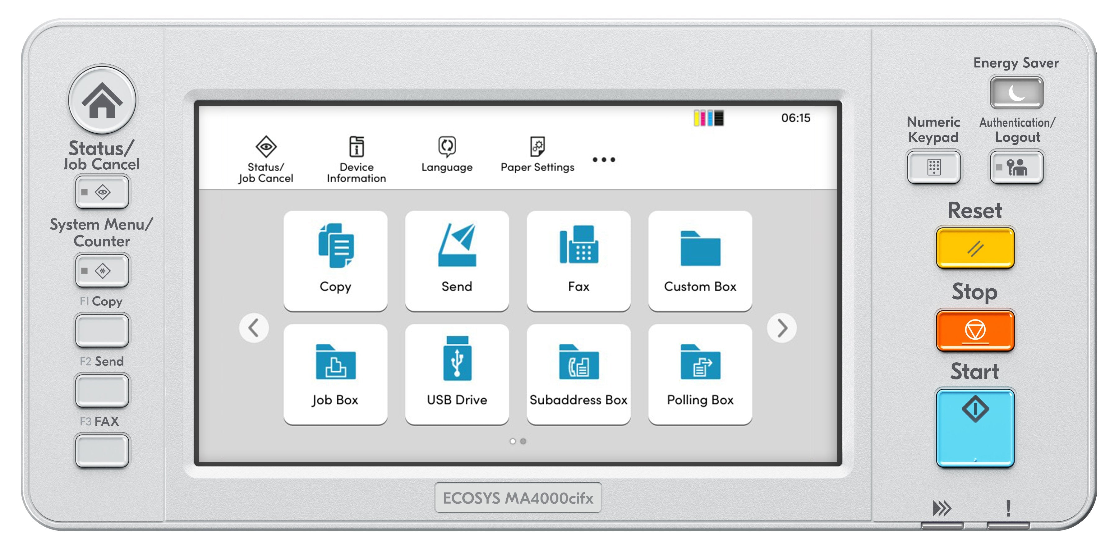 Kyocera Ecosys Ma4000cifx, Impresora Multifunción Gris/Negro, Usb, Lan, Escanear, Copiar, Fax, Hypas