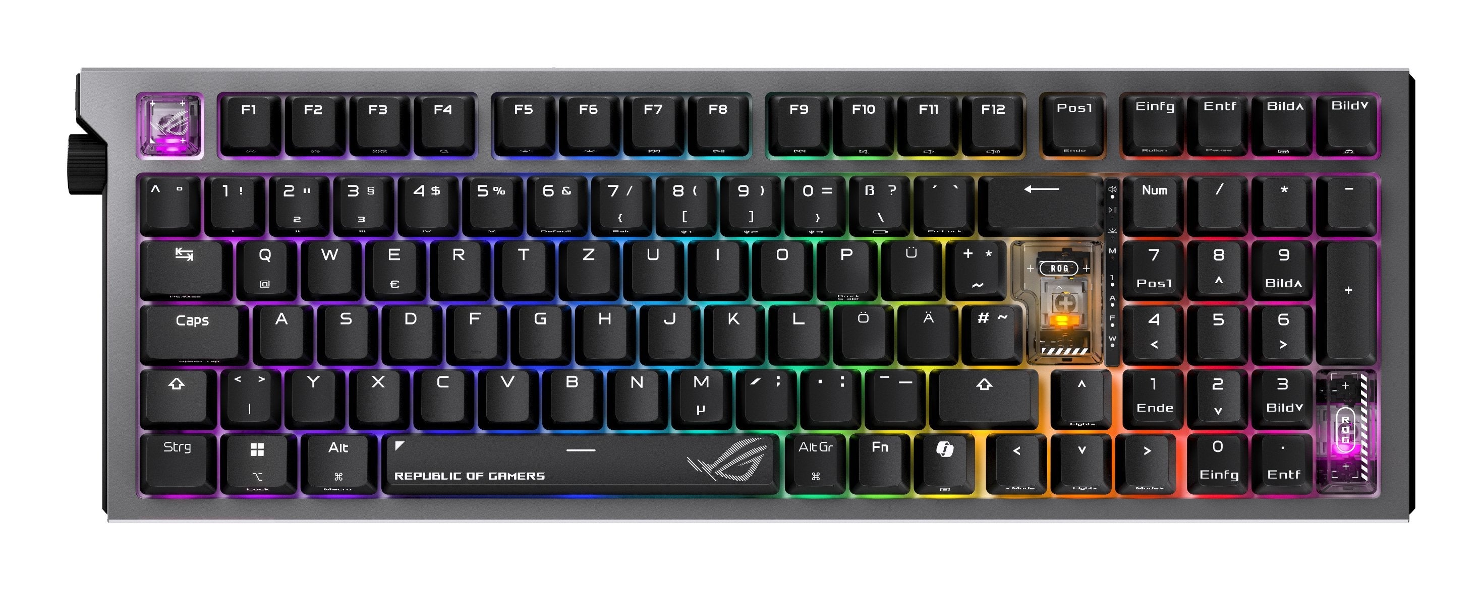 Asus Rog Strix Morph 96 Wireless (Negro, De-Layout, Rog Nx V2) 90mp04if-Bkda03