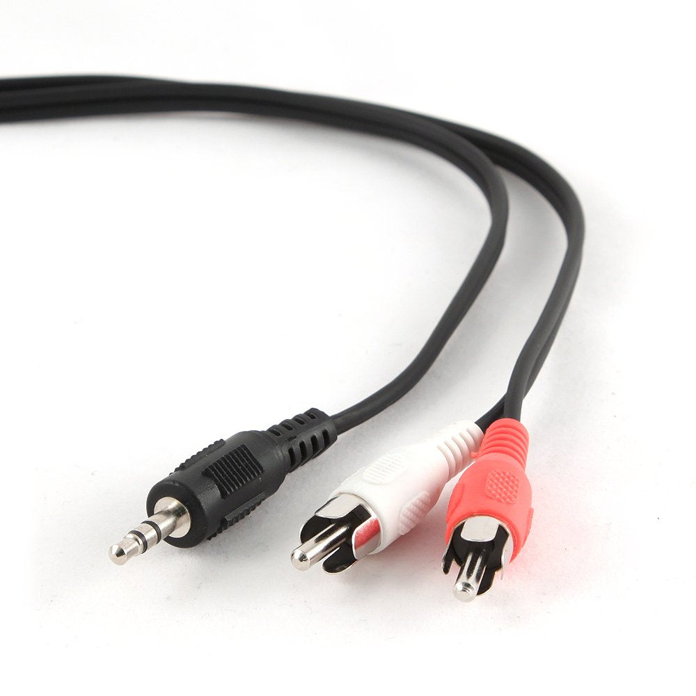 Gembird Cable Jack A 2xrca/3.5mm M/M 5m Negro