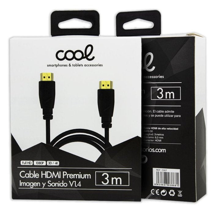Cool Cable Hdmi A Hdmi Audio-Video  (3 Metros) Ultra 4k