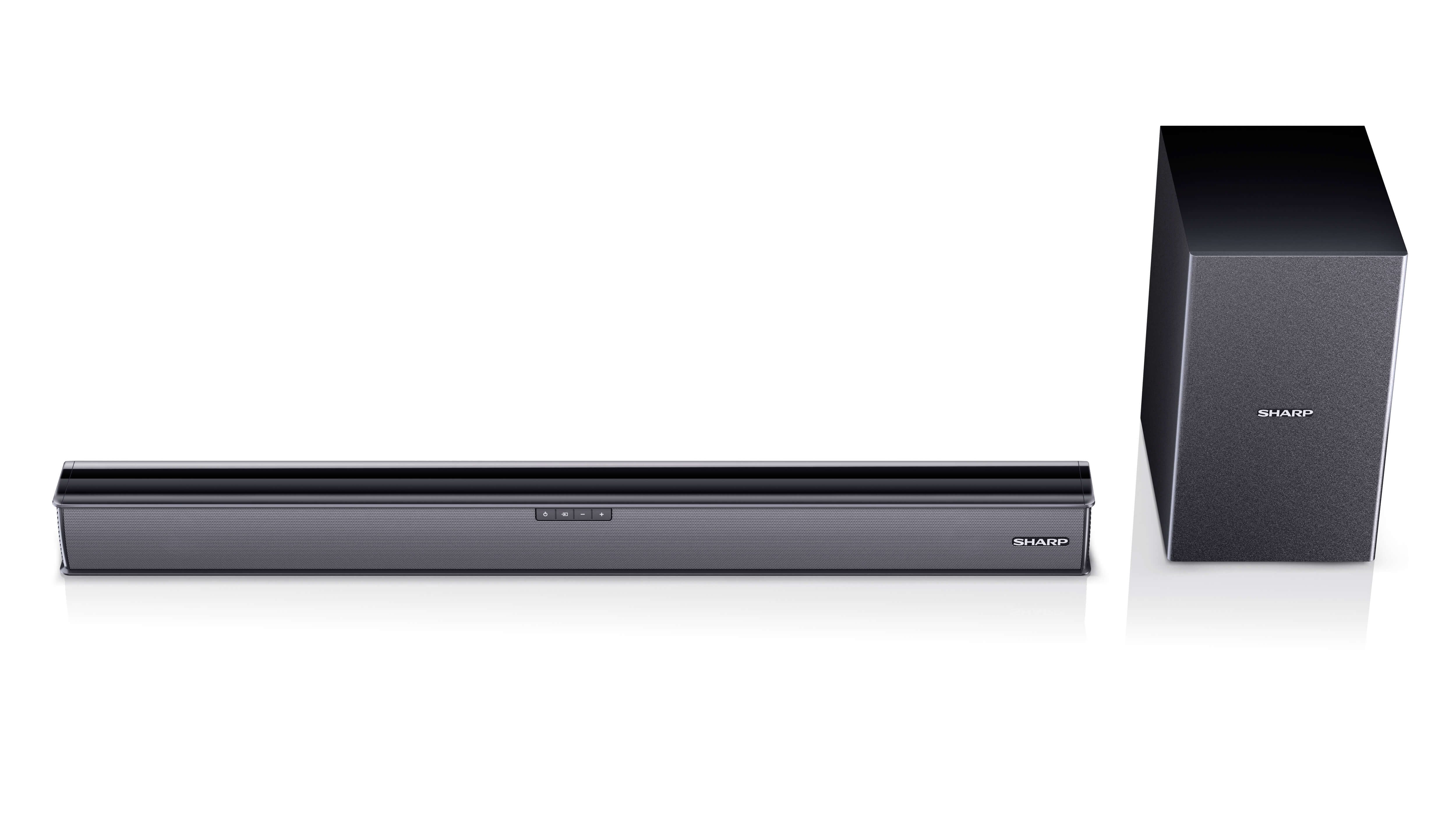 Barra De Sonido Inalámbrica 2.1 Ht-Sbw182 Negro Sharp  Sharp Ht-Sbw182  Soundbar 2.1 Slim Con Subwoofer Inalámbrico, Bluetooth Con Hdmi Arc/Cec, 160w, Audio Óptico Digital, Aux, 74 Cm, Color Negro
