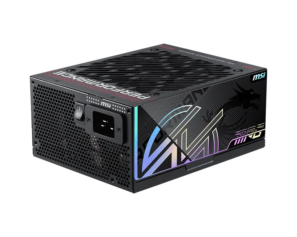 Fuente De Alimentación Msi Mpg Ai1300ts Pcie5 1300 W 24-Pin Atx Atx Negro
