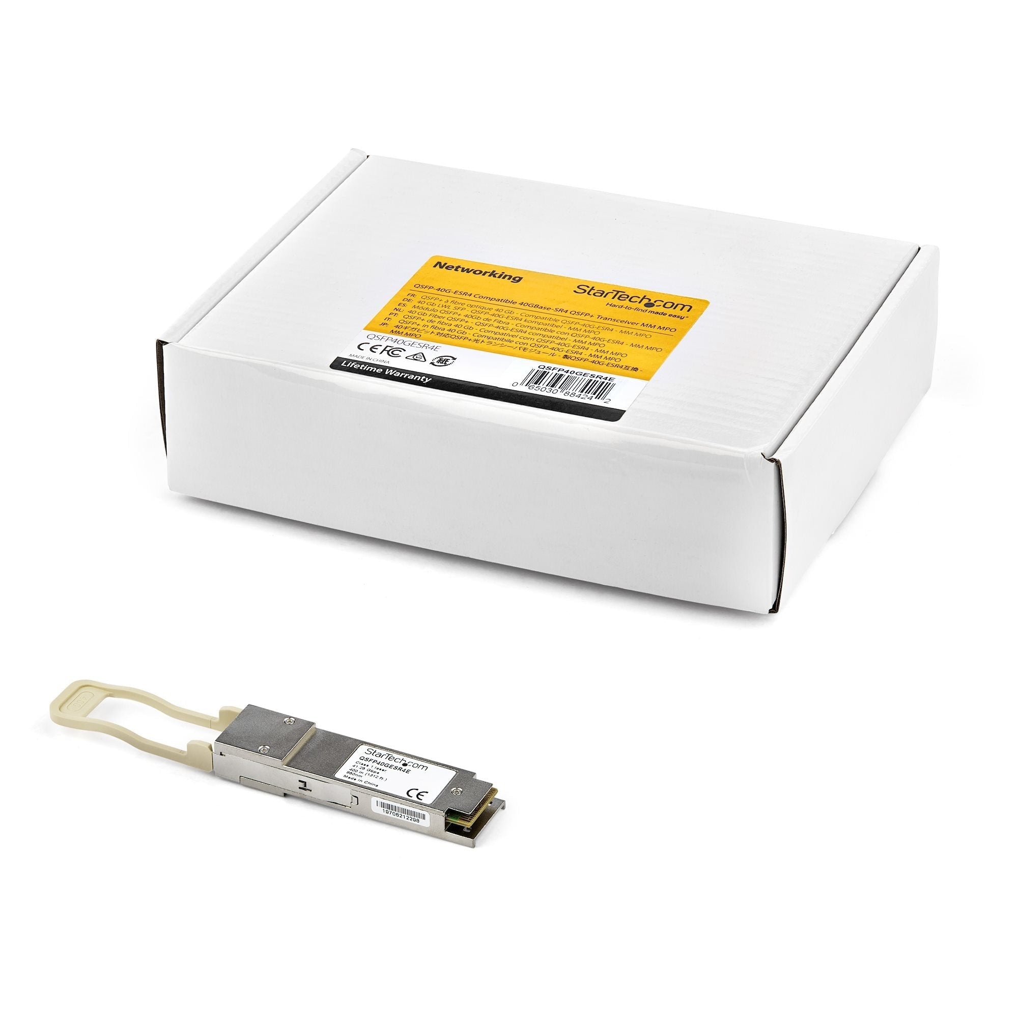 Startech.Com Módulo Transceptor Qsfp Compatible Con El Modelo Qsfp-40g-Sr4-S De Cisco - 40gbase-Sr4, Fibra Óptica, 40000 Mbit/S, Qsfp+, Mpo, 100 M, 850 Nm