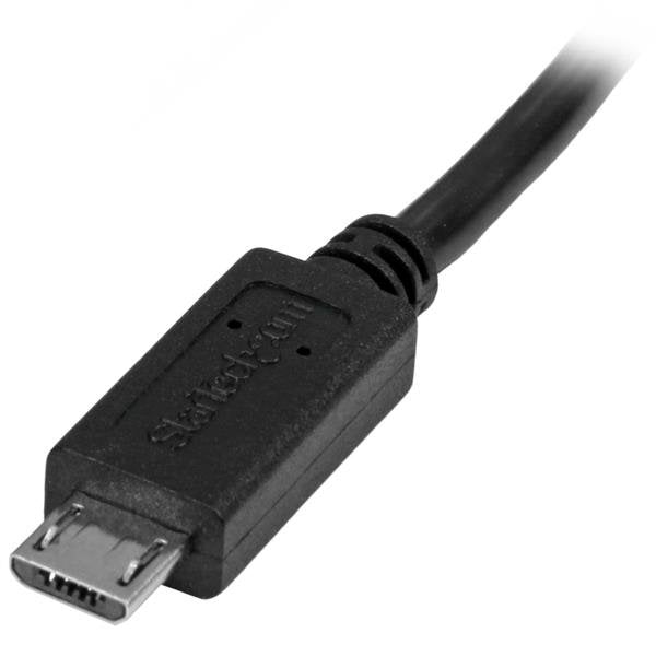 Startech Cable Micro Usb 2.0 M/H (Alargo) 0.50m Negro Usbubext50cm