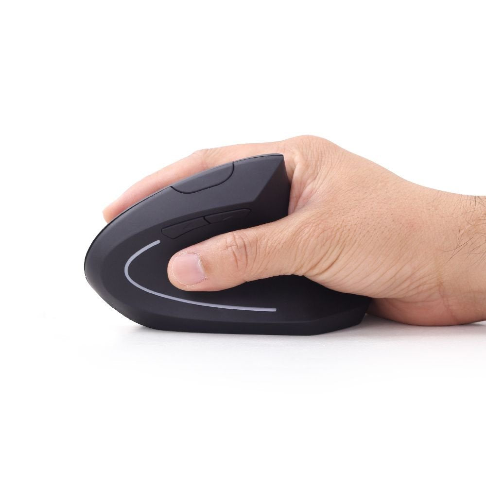 Raton Ergonomico Gembird Inalambrico Negro 6 Botones