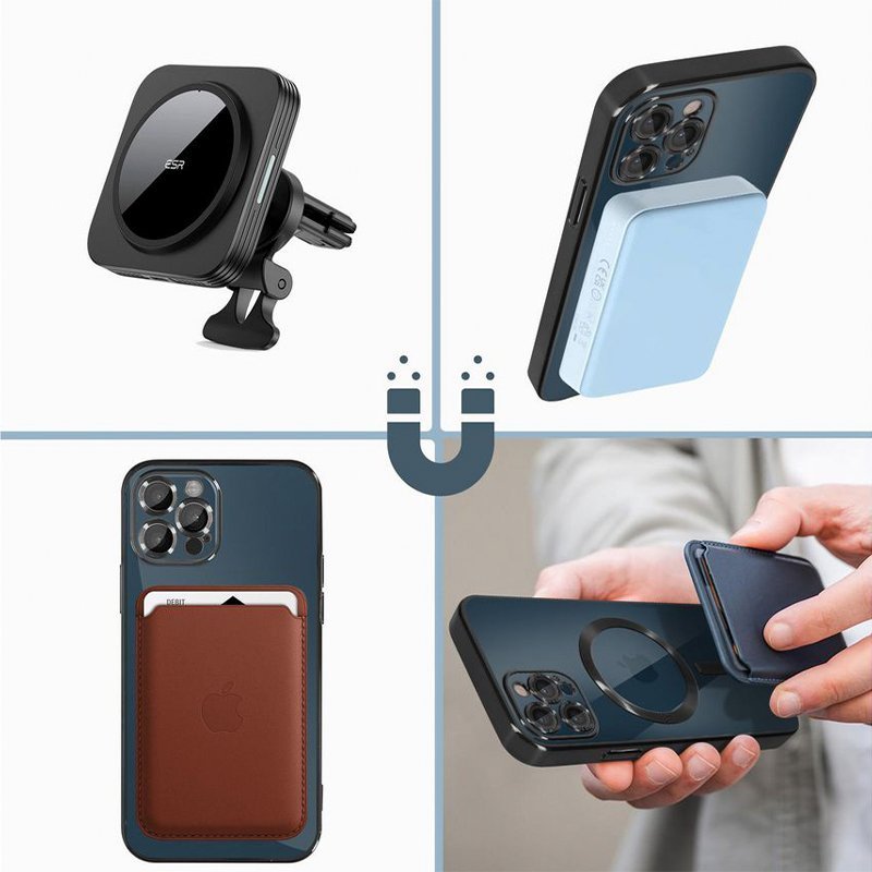 Funda Cool Iphone 15 Pro Magnetica Negro
