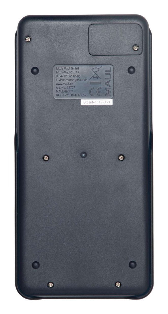 Maul Msc 417 - Calculadora Científica Con Pantalla De 2 Líneas, 80% Plástico Reciclado, Pantalla Lcd, Incluye Funda De Tapa Dura, Color Azul Y Negro