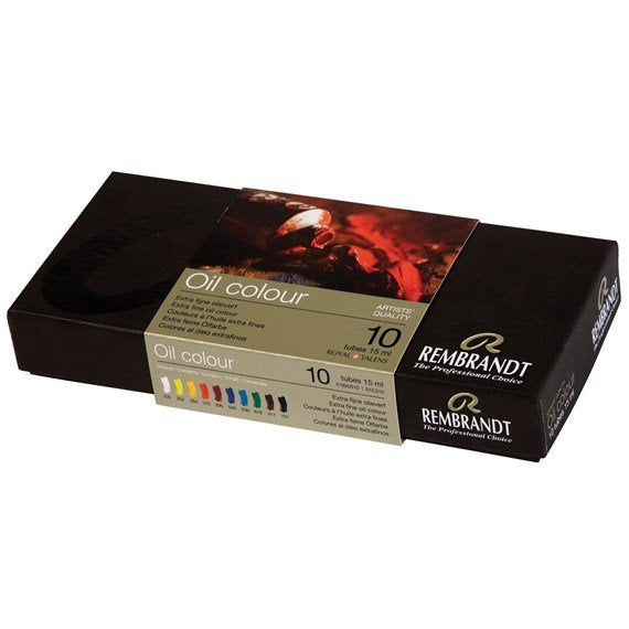 Talens Rembrandt Set Básico De Pinturas Al Óleo Con 10 Tubos De 15ml Colores Surtidos