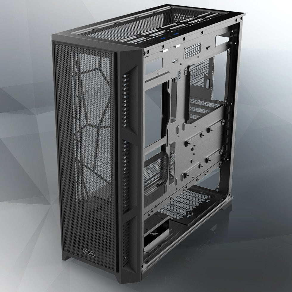 Caja Pc Raijintek Ponos Ultra Mesh Midi-Tower, Tempered Glass - Negro