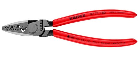 Alicates Para Engarzar Knipex Para Punteras De Alambre De 180 Mm