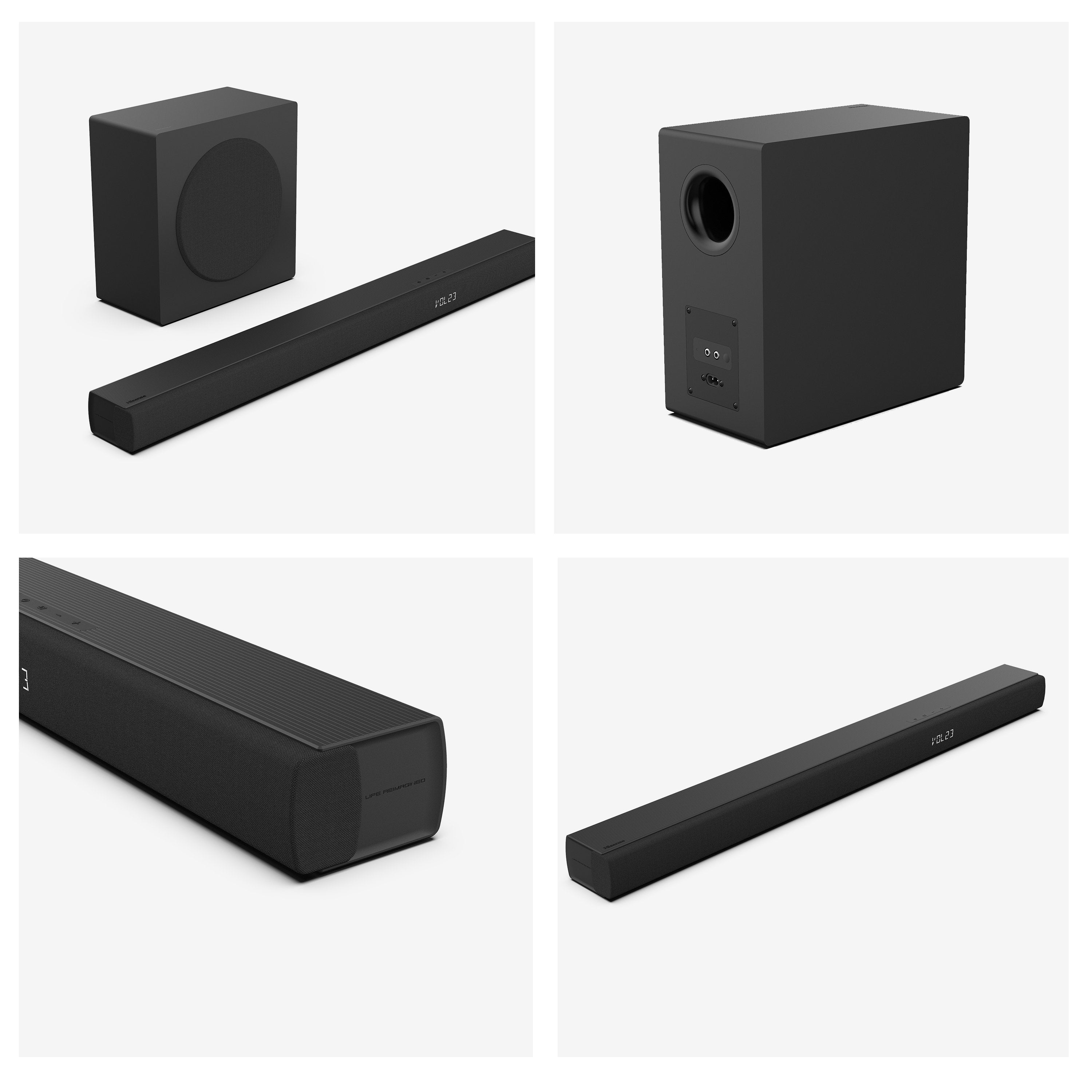 Hisense Hs3100, Barra De Sonido Negra, Bluetooth 5.3, Hdmi (Arc), Usb Hs3100