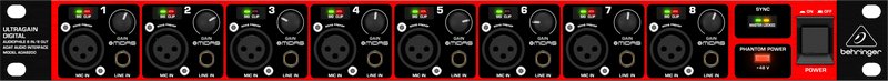 Behringer Ultragain Digital Ada8200 8 Canales 10 - 24000 Hz