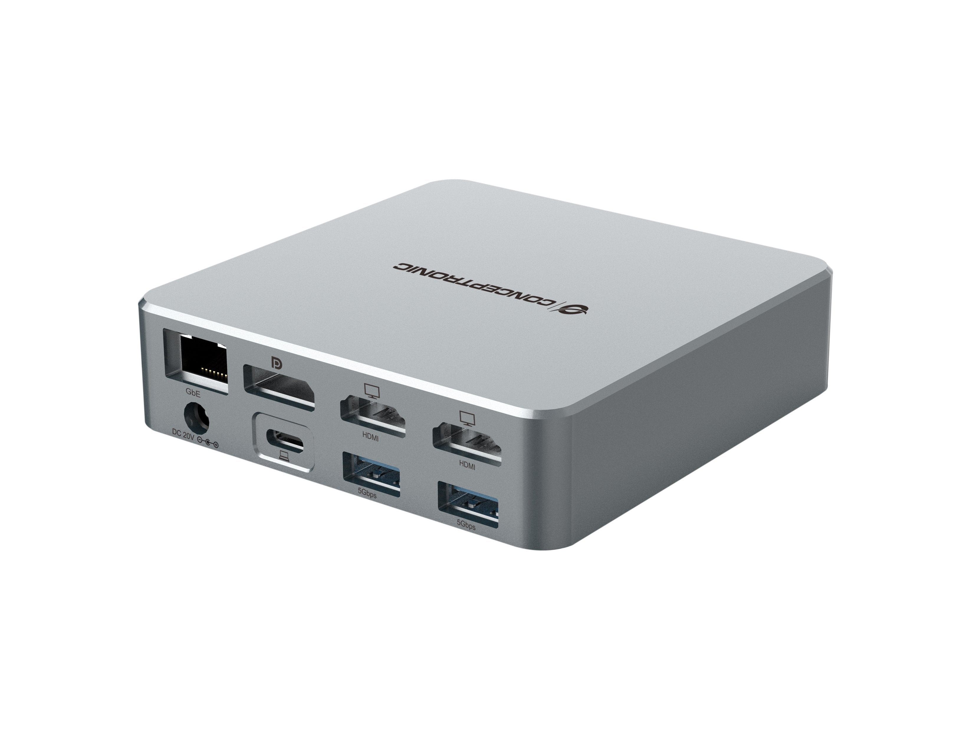 EAN 4015867236611 - Conceptronic DONN25G base para portátil y replicador de puertos Alámbrico USB 3.2 Gen 2 (3.1 Gen 2) Type- imagen 3