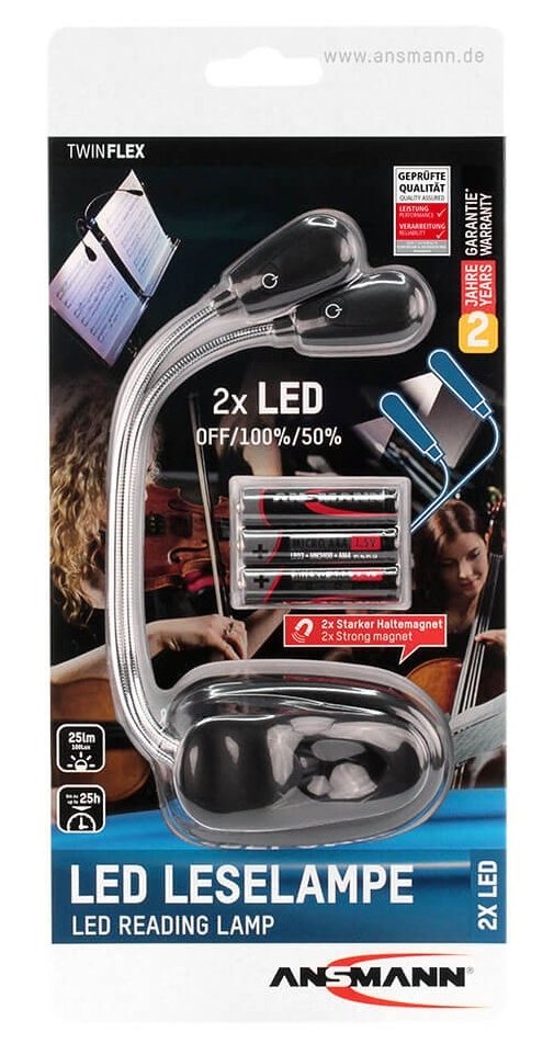 EAN 4013674076178 - Ansmann 1600-0119 lámpara de mesa LED Negro imagen 3