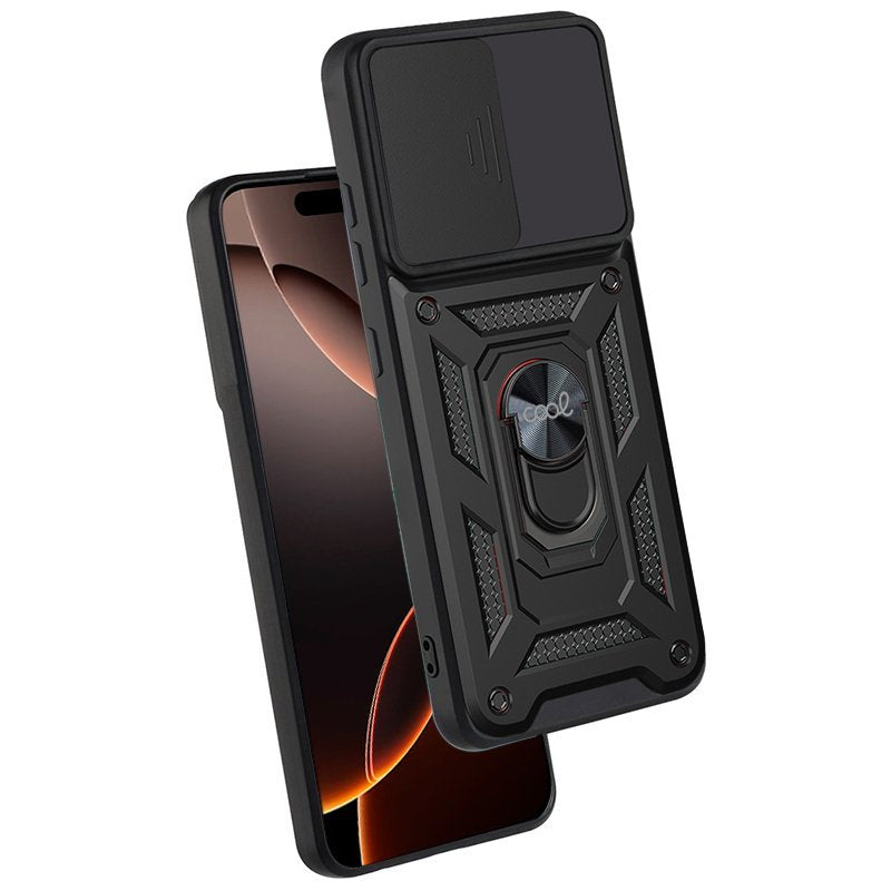 Funda Cool Iphone 16 Pro Max Hard Ring Negro