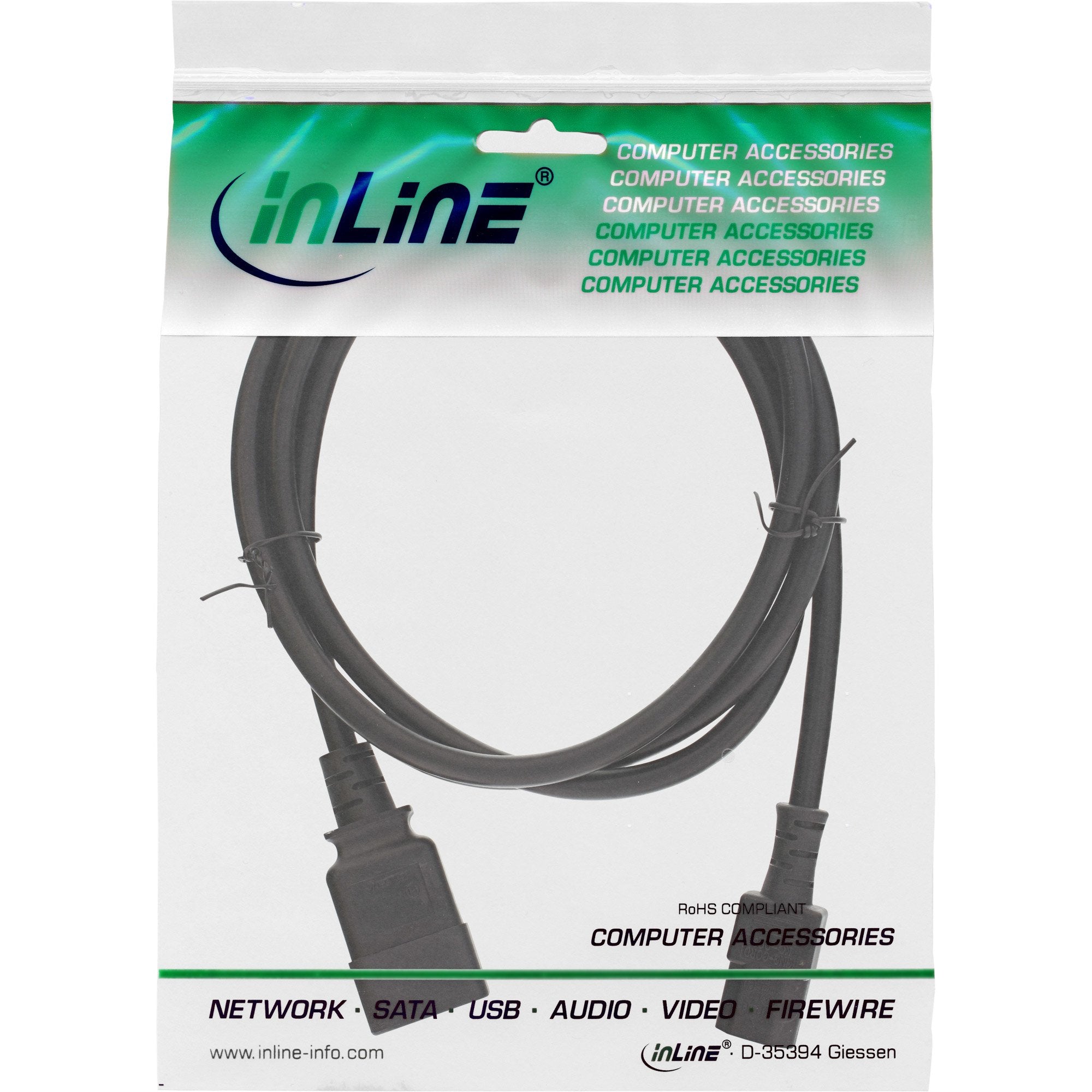 EAN 4043718256648 - InLine 16659E cable de transmisión Negro 3 m C13 acoplador C20 acoplador imagen 2