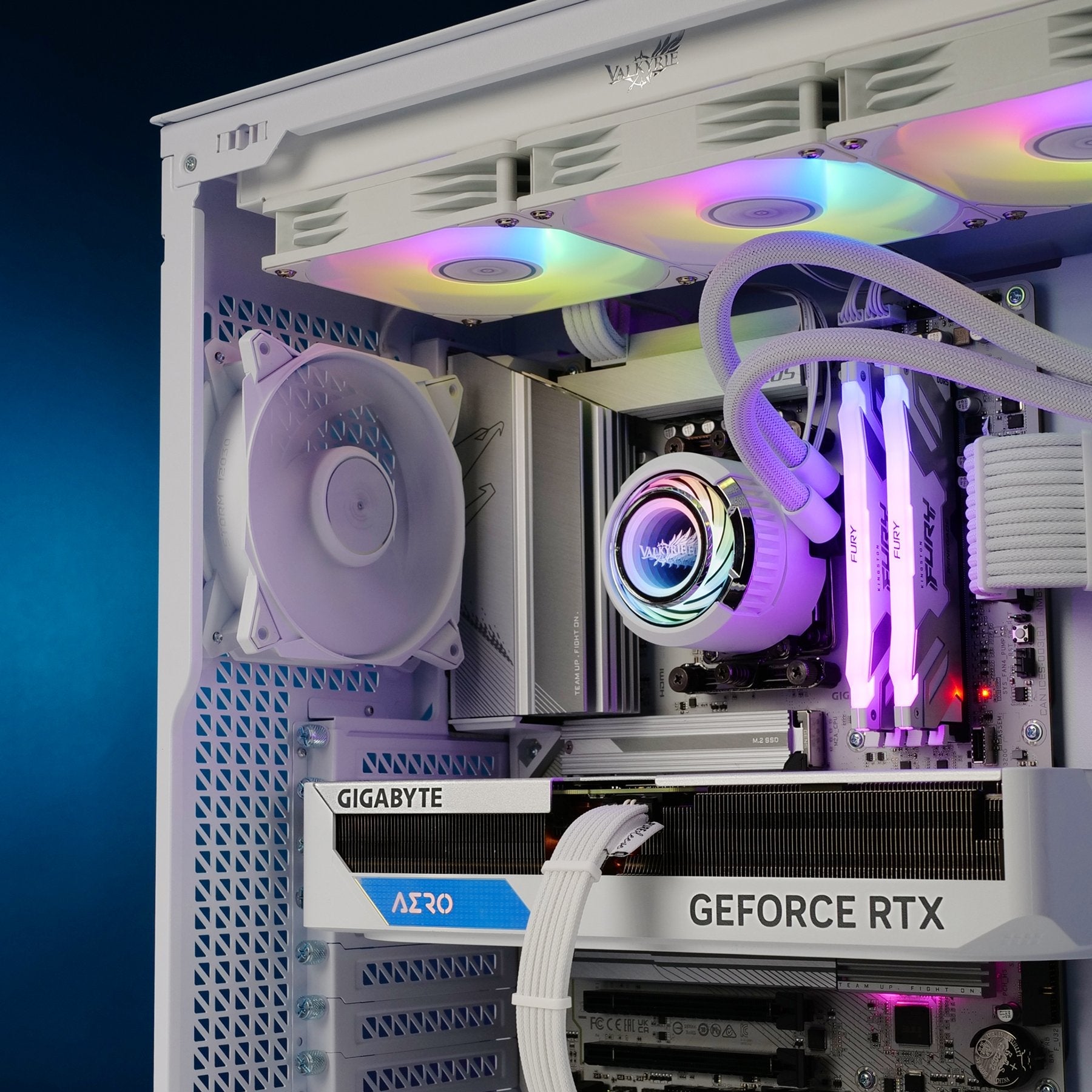 Refrigeracion Liquido Cpu Valkyrie Jarn  360 Argb Blanco