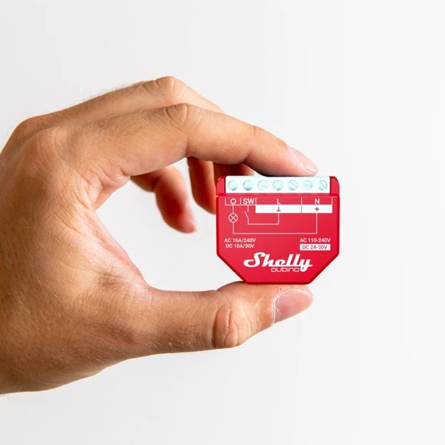 Shelly Wave 1 Pm, Relé Rojo, Un Canal Shelly_w_1pm