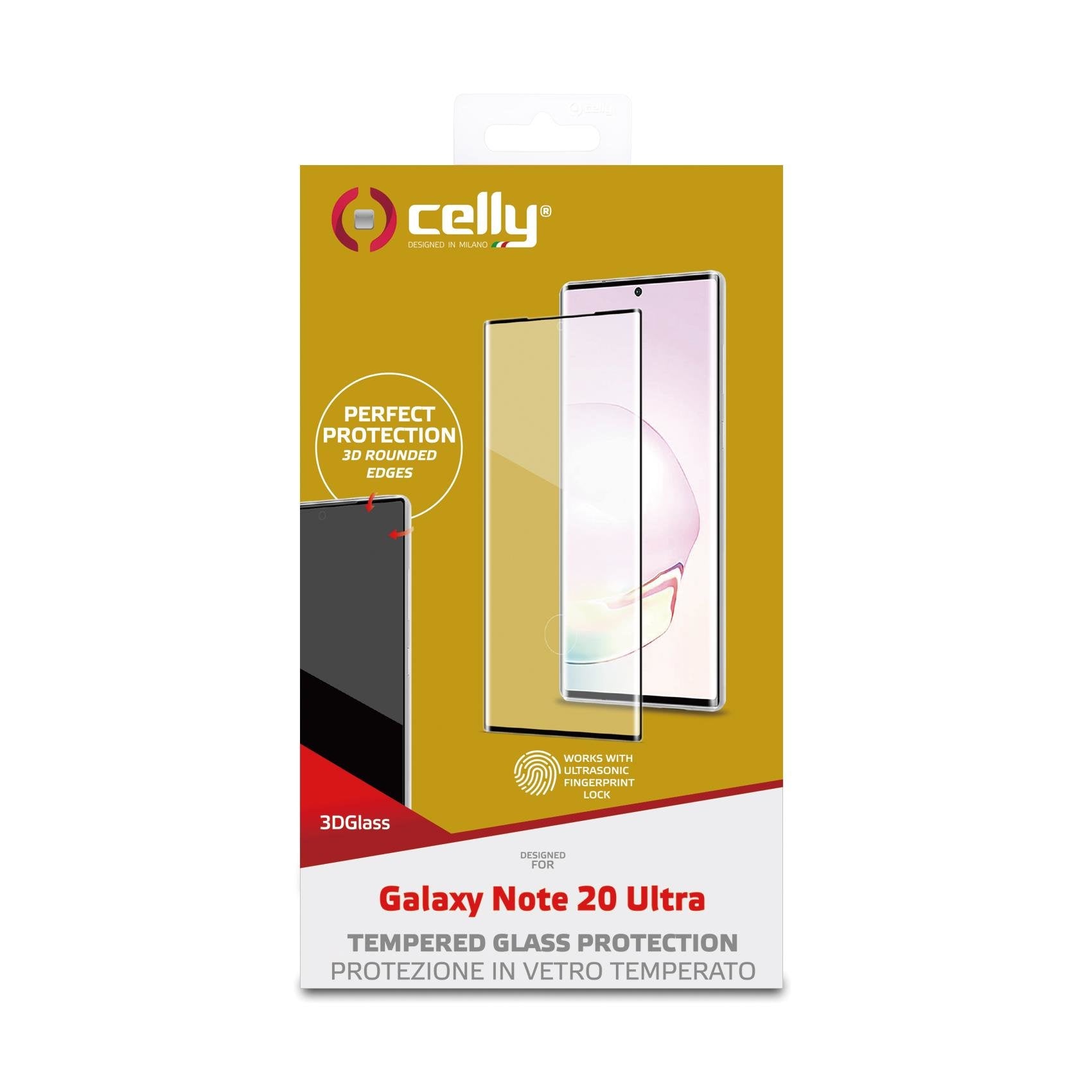 Celly 3d Glass Protector De Pantalla Samsung Galaxy Note20 Ultra