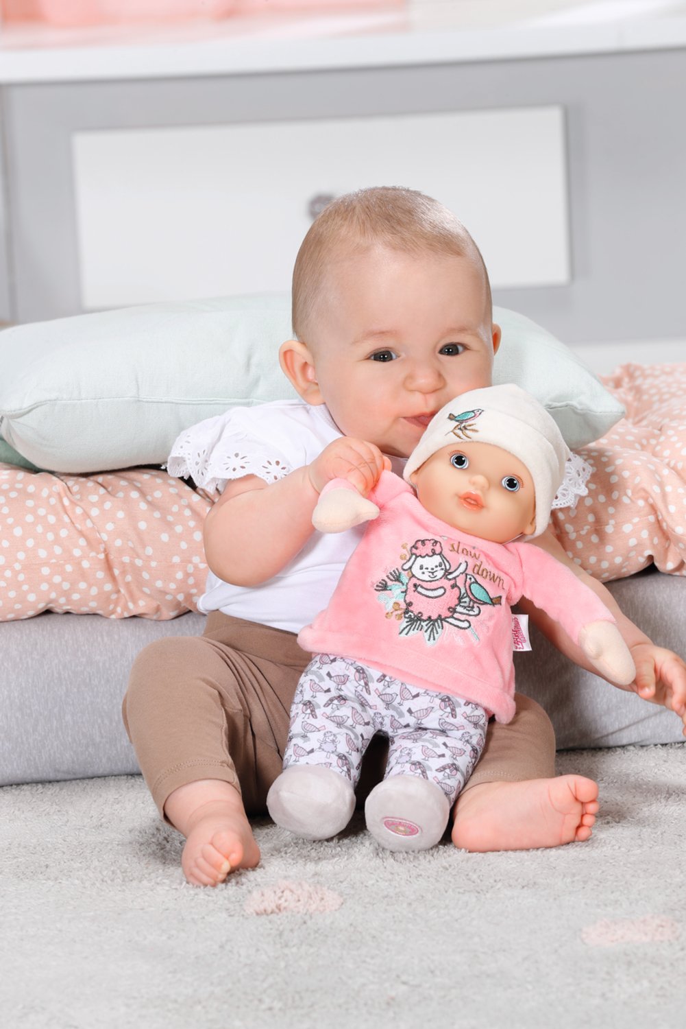 Zapf Creation Baby Annabell® Sweetie Para Bebés 30cm, Muñeca Con Sonajero En Su Interior 706428