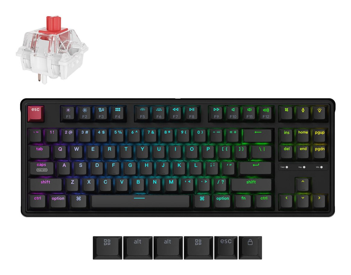 EAN 4894979015914 - Keychron C3 Pro 8K teclado Universal USB QWERTY Inglés Negro imagen 1