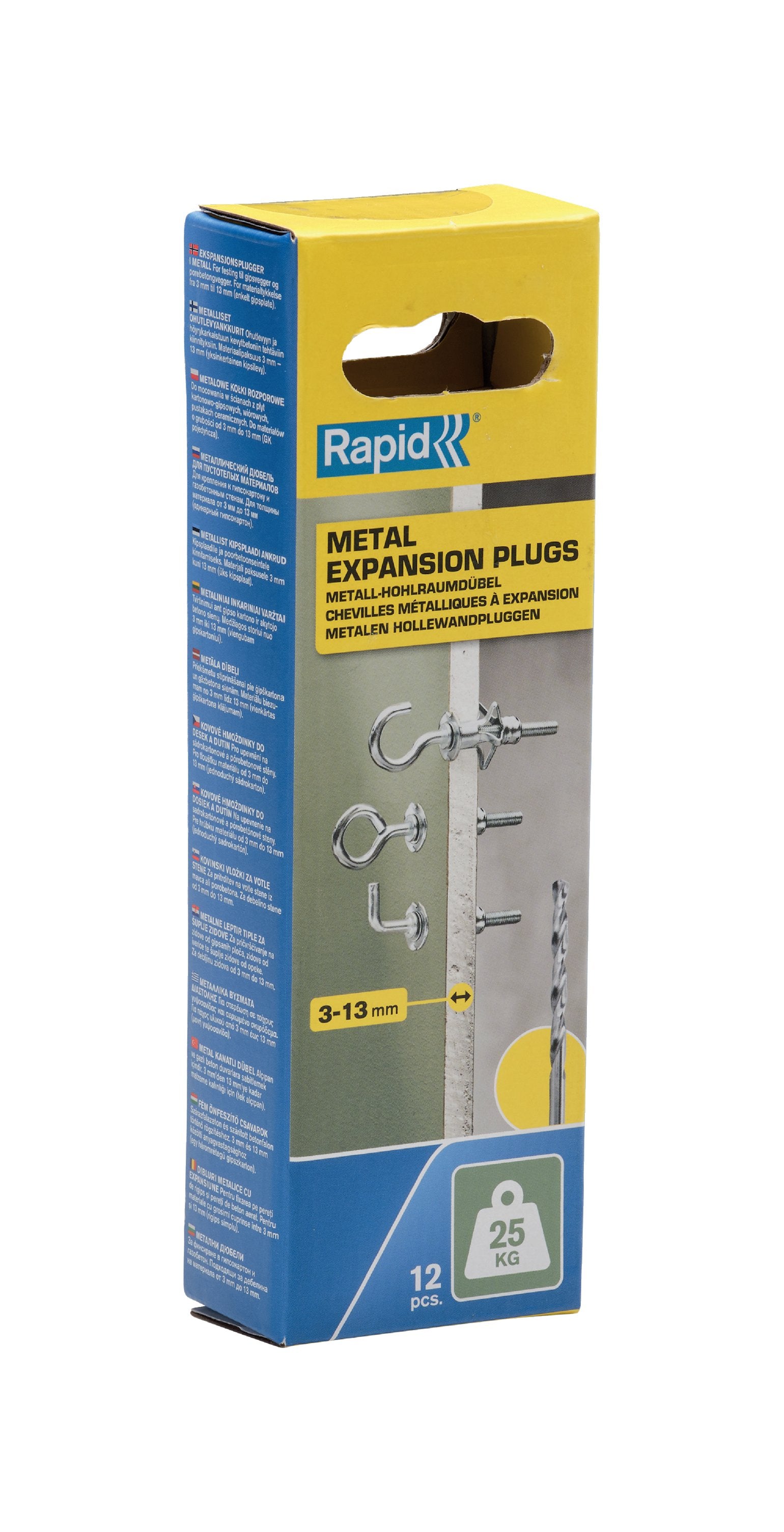 EAN 4051661038433 - Rapid 5001556 tornillo de anclaje y taco 12 pieza(s) Taco para anclaje a la pared (molly) 32 mm imagen 1