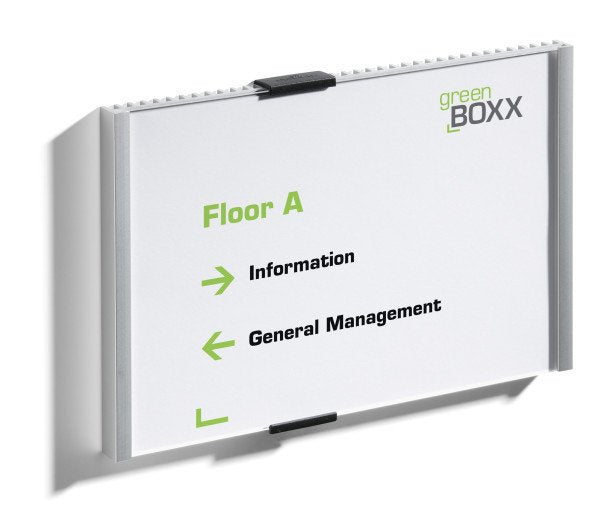 Durable Identificador Para Puertas Info Sign Placa De 210x148,5mm Metal Plateado