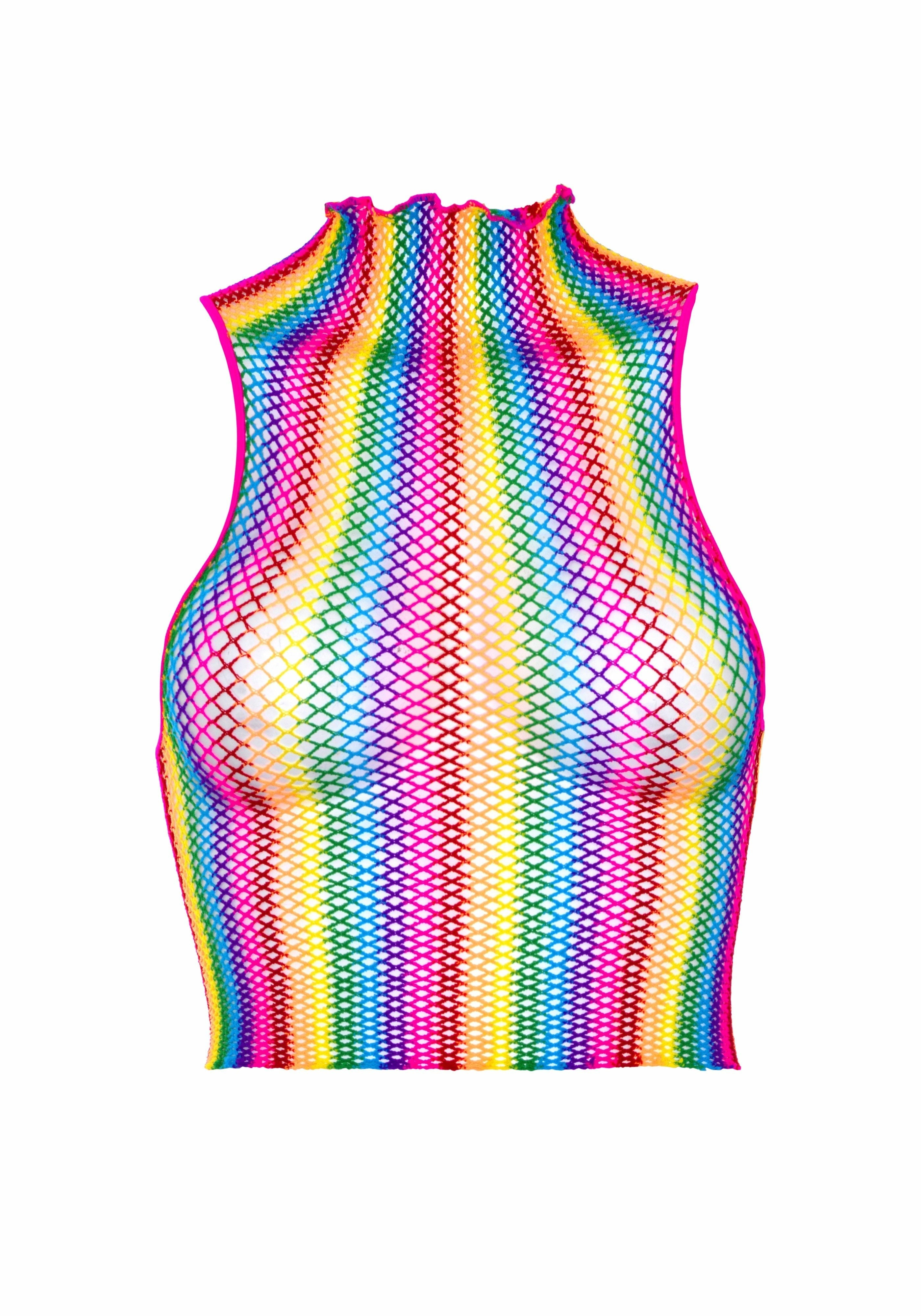Leg Avenue - Top De Rejilla Multicolor