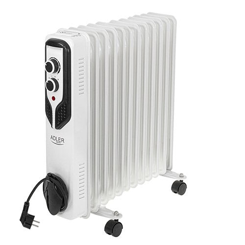 Calefactor Eléctrico Adler Ad 7817  Interior Blanco 2500 W Radiador De Aceite Eléctrico