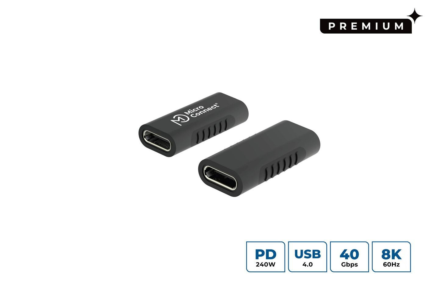 EAN 5704174892113 - Microconnect USB3.2CFFA cambiador de género para cable USB C Negro imagen 1