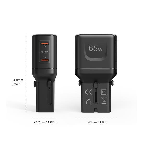 EAN 8021735224556 - Celly MULTIPLUGSL65W cargador de dispositivo móvil Auriculares, Smartphone, Tableta Negro Corriente alter imagen 4