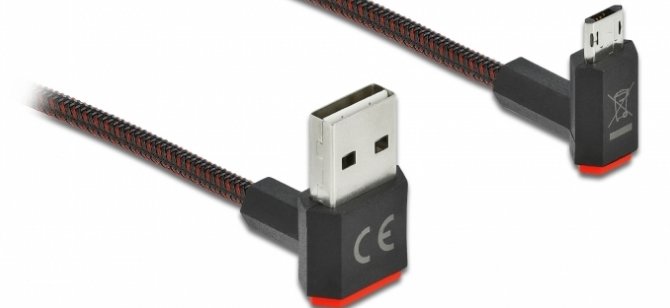 Delock Cable Easy-Usb 2.0 Tipo-A Macho A Easy-Usb Tipo Micro-B Macho 1m