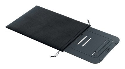 Leitz Ergo Laptopstnder,Gris Oscuro Ultraflach, Regulable En Altura