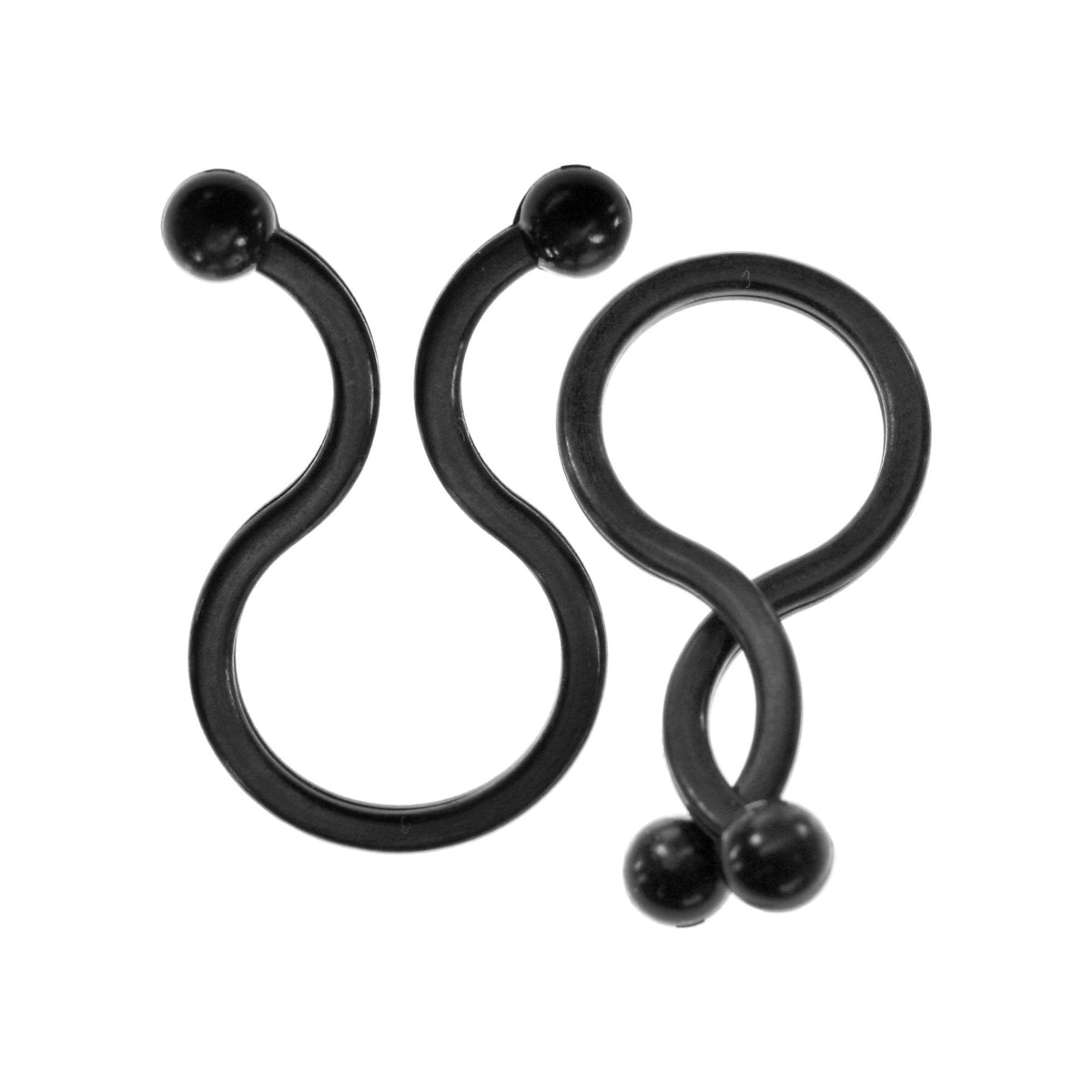 Inline® Twist Ties 18 - 22mm Negro 10pcs