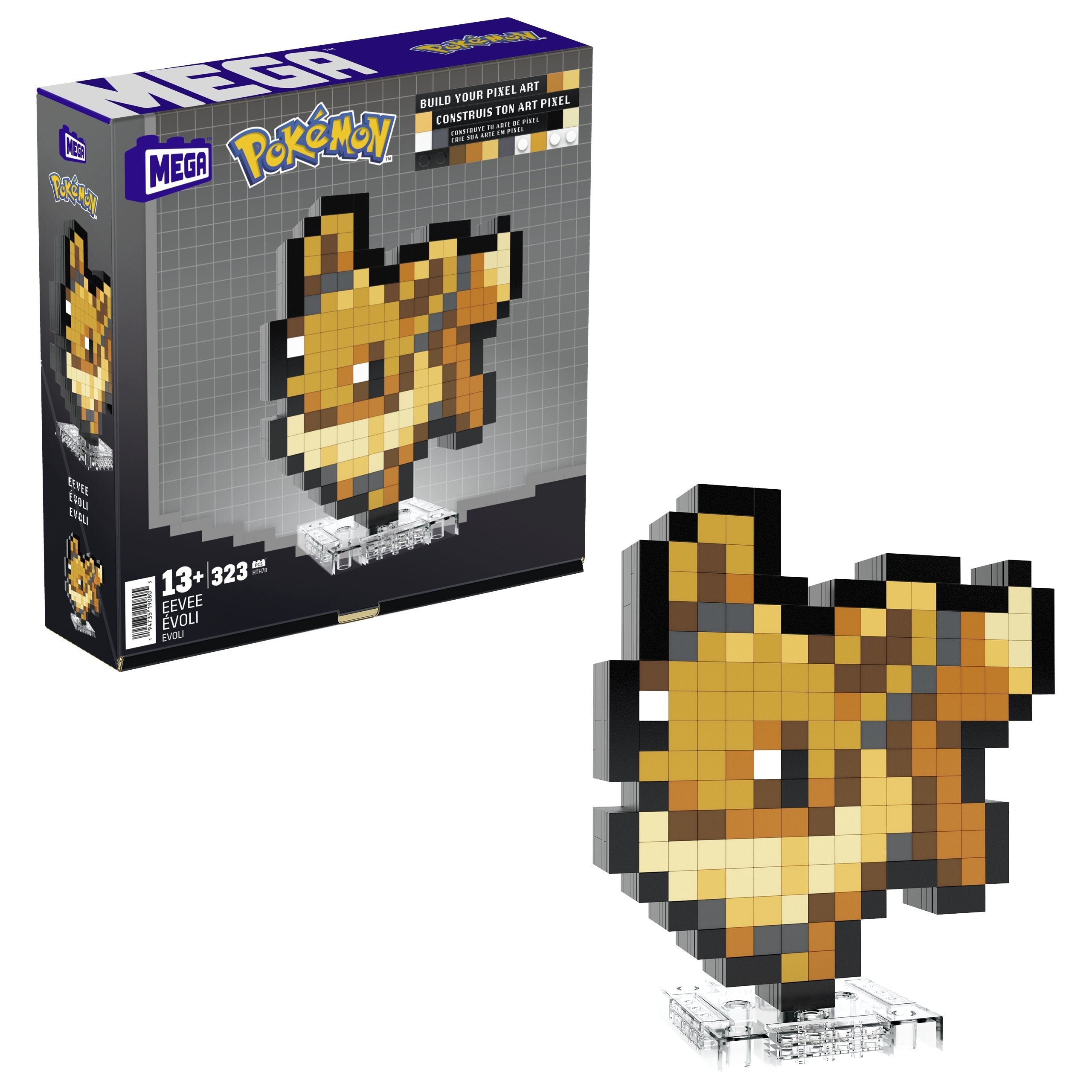 Mattel Mega Pokémon Eevee Pixel Art  Hth78