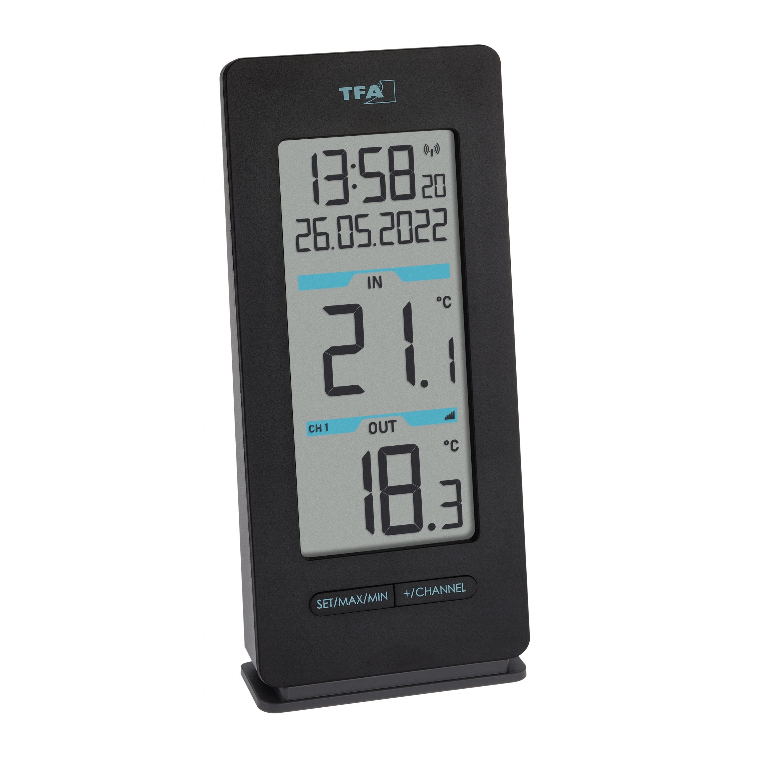 Tfa-Dostmann 30.3072.01 Termómetro Ambiental Interior Exterior Negro, Blanco
