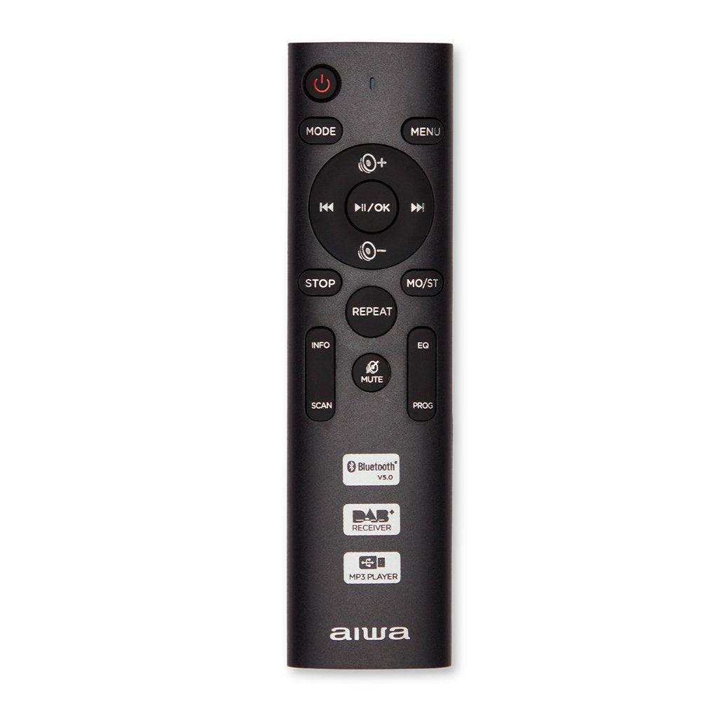 Radio Cd Cassette Portátil Aiwa Bbtc 660 4w Rms Usb Bluetooth Gris