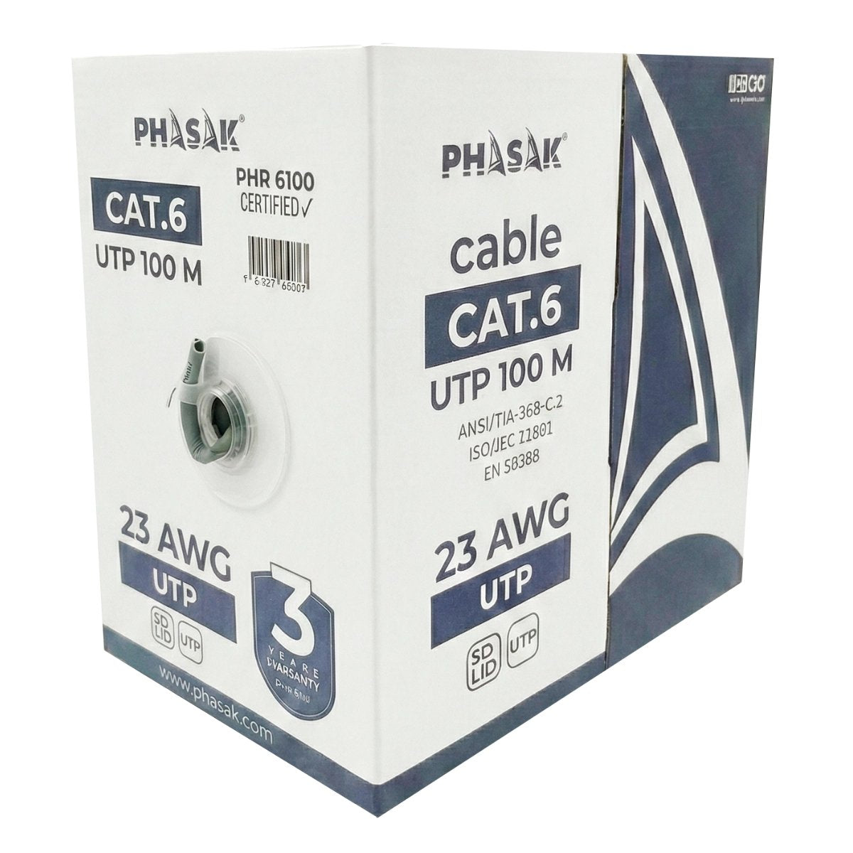 EAN 5605922050895 - Phasak PHR 6100 cable de red Gris Cat6 U/UTP (UTP) imagen 3